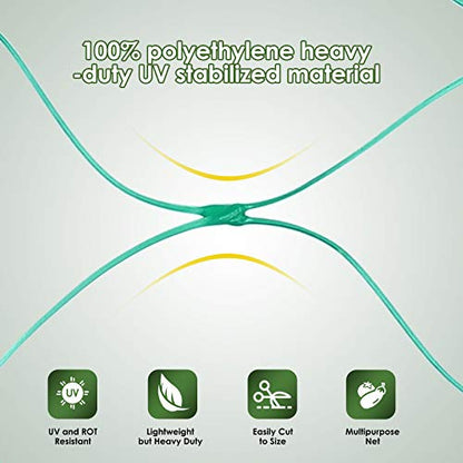 13X130FTRuolan Bird Netting for Garden Protect Vegetable Plants and Fruit Trees,Plastic Trellis Netting for Birds, Deer,Squirrels and Other Animals (13X130), Green - size: 13X130