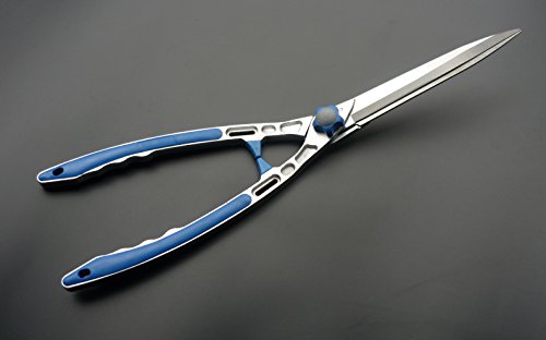 Hedge Shear 23.8 Inch (605MM) - Grass Shear - Lawn Shear - 9 Inches (230MM) Stainless Steel Blade - Aluminium Body with Soft Touch Vinyl Grip
