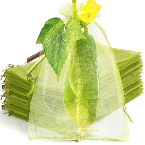 50 Pcs Fruit Protection Bags, 12×16 in Mesh Cover Nets for Tree, Green - color: Green, size: 12×16 in