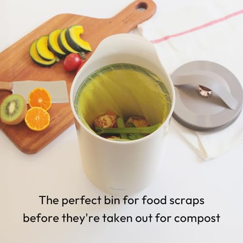 Carrotez Compost Bin for Kitchen Countertop, 0.8 Gallon (3 Liter) - Beige - color: Beige