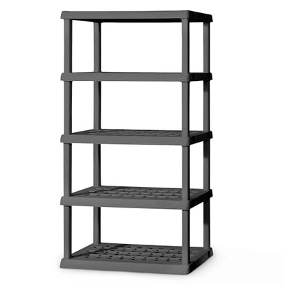 Sterilite 5 Shelf Unit, Heavy-Duty Plastic Storage & Utility Shelving Rack - size: 5 Shelf, style: 1 Pack