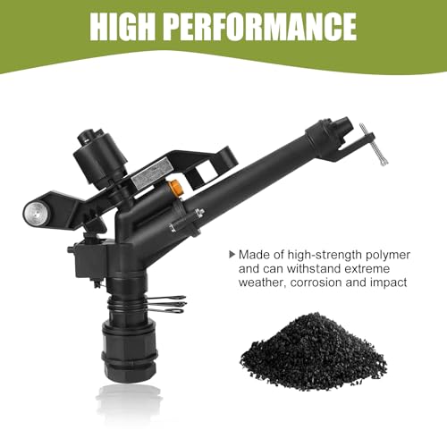 360 Rotating Irrigation Sprinkler Plastic Thread for Farm Garden Watering