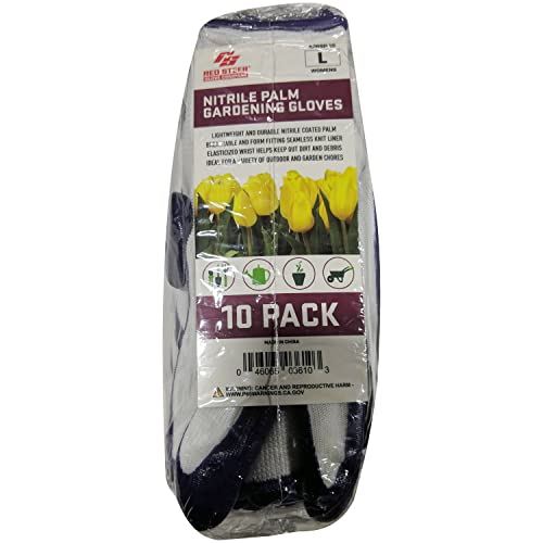 Company Women's Nitrile 10-Pack Garden Gloves