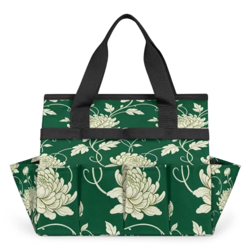 Spring Leaves Gardening Tool Bag,Heavy Duty Garden Tote Bag,Portable Oxford Gardening Storage Basket Organizer Handbag with Pockets Handle,Hand Tools Gifts for Outdoor Garden Lawn Yard - color: color-2