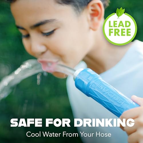 INVICTUS 75 Ft Garden Hose with Sprayer Nozzle, 2-Layer Heavy Duty Drinking RV Water Hose 75Ft x 5/8 in. Flexible, Lightweight, NON Expandable, Kink Resistant, Easy Connect Fittings, 400 PSI