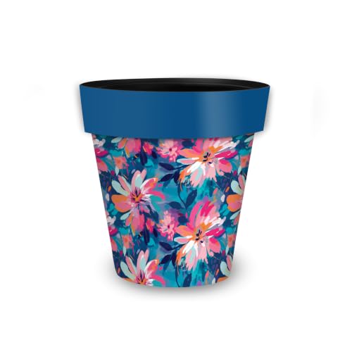 Briarwood Lane Everyday Planter 8.5" x 8.5" x 8.5" Abstract Floral Small Planter - color: Abstract Flor, size: Small