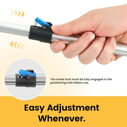 Telescopic Grabber Reacher Tool, 5-Level Adjustable Length (23'' to 41'') - Trash Claw Gripper, Pickup Stick for Litter Picking, Yard Work, and Seniors (Blue) - color: Blue