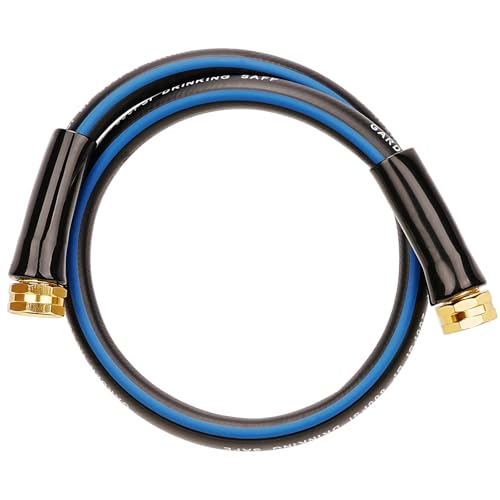 SheeChung Short Garden Hose 3ft x 5/8",Rubber Water Hose, Female to Female - size: 3ft-double females