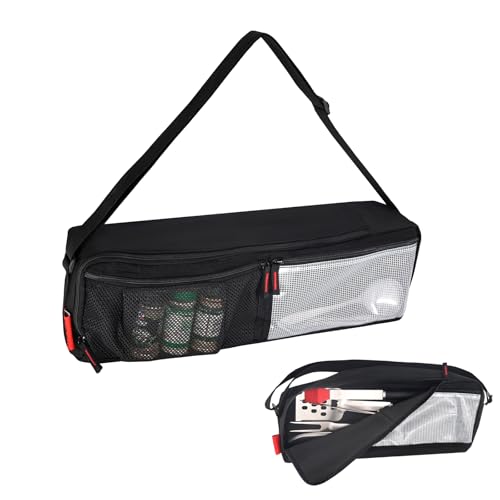 Grill Tool Organizer, BBQ Tool Storage Bag with Pockets- 20" Heavy-Duty Storage Bag Waterproof 600D Oxford, Folding Design Gift for Camping, Tailgates, Outdoor BBQ Parties (20" Lx6 Wx5 H) - style: (20" Lx6 Wx5 H)