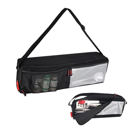 Grill Tool Organizer, BBQ Tool Storage Bag with Pockets- 20" Heavy-Duty Storage Bag Waterproof 600D Oxford, Folding Design Gift for Camping, Tailgates, Outdoor BBQ Parties (20" Lx6 Wx5 H) - style: (20" Lx6 Wx5 H)
