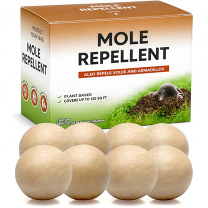 Mole Repellent, Gopher Repellent, Groundhog Repellent Outdoor 8P - size: 1 Ounce ( Pack of 8 )