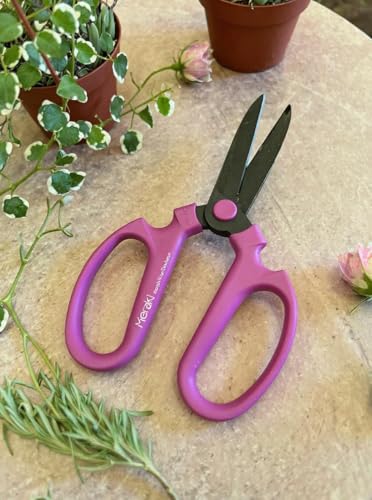 Garden Pruning Scissors Carbon Steel Blades 7.6 Inch Bougainvillea - Hot Pink - style: 7.6 inch Hot Pink