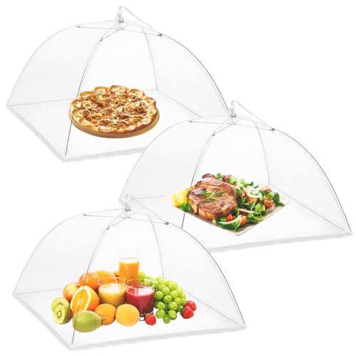 Onarway Food Covers for Outside Mesh: 3 Pack 14 Inch Fine Net - size: 14 inch x 3 packs