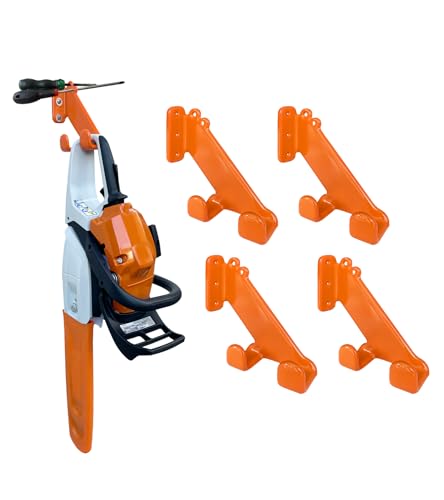 Chainsaw Hanger, 4 Pack Chainsaw Holder Wall Mount, Chain Saw Storage Rack - color: 4 Pack