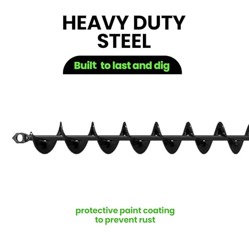 K-Brands Auger Drill Bit for Planting – 2 x 32 Inch – 3/8'' Hex Drive Drill - size: 2 x 32 Inch