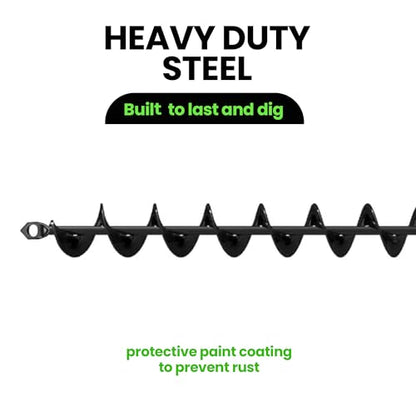 K-Brands Auger Drill Bit for Planting – 2 x 32 Inch – 3/8'' Hex Drive Drill - size: 2 x 32 Inch