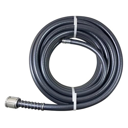 Flexon Supreme Duty 5/8" x 100-Foot Heavy-Duty Garden Hose – Kink-Resistant, High Burst Strength, Crush-Proof Brass Fittings, Ideal for Landscaping and Job Sites - size: 100 ft