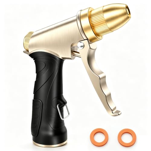 Garden Hose Nozzle, Heavy Duty Metal Spray Nozzle