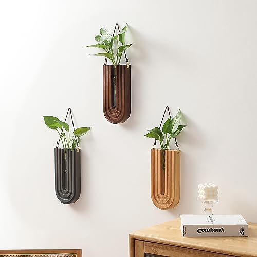 GRID FORTE 3 Pack Wood Wall Planter Propagation Station