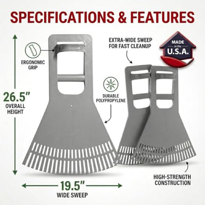 Pick-Up Claws | Premium Ergonomic Leaf Scoop Yard & Garden Grabber Tool - style: Pick-Up Claws