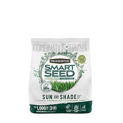 Pennington Smart Seed Sun and Shade Mix North Grass Seed, 3 lb - size: 3 lb