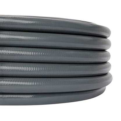 Worth 50 ft Gray PVC Garden Hose 5/8”, Male to Female Fittings - size: 5/8 in. x 50 ft.