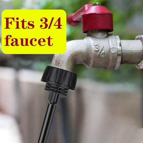 QRITY 1Pcs 3/4" to 1/4" Irrigation Adapter, US Standard Faucet Connectors - size: B