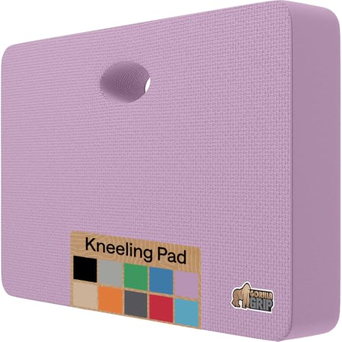 GORILLA GRIP® Extra Thick Foam Kneeling Pad for Gardening, 17.5x11 Purple - color: Purple