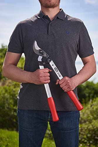 FELCO F211-50 Swiss Made Loppers for Gardening – 20" Lightweight Precision Loppers for Tree Trimming | Tree Branch Cutters | Tree Trimmer Tool with Curved Bypass Blade | I-Beam Handles | Landscape - size: 19.7 in
