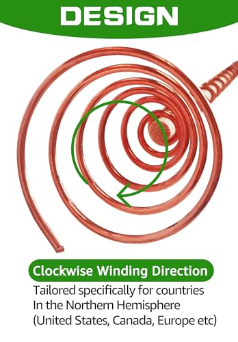 8 Pack 13" Copper Garden Stakes for Plant, Electroculture Copper Wire Rod - color: B