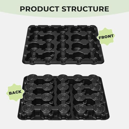 homenote 10 Pack 20 Cell Seed Starter Trays Compatible with 3 Inch Pots - size: 3 Inch, style: 10 Pack Seed Starter Tray