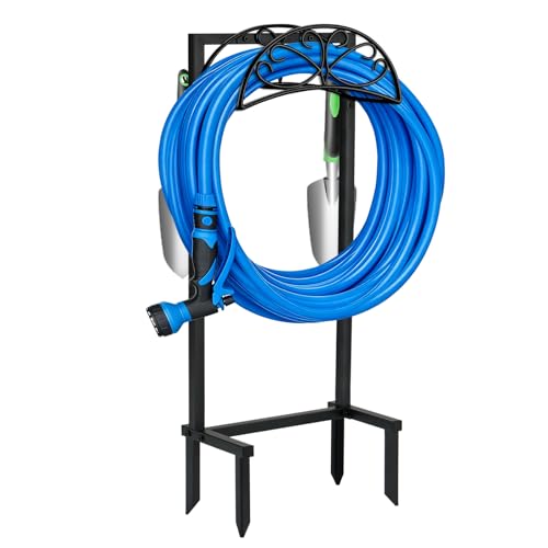 Heavy Duty Garden Hose Holder, 130 lbs Capacity, Anti-Tilt