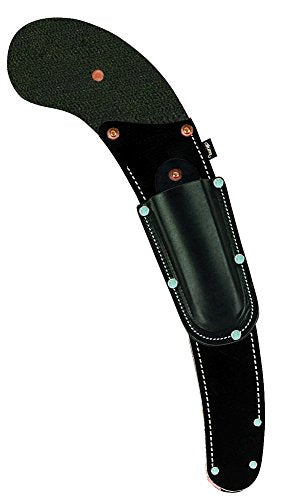 Weaver Leather Curved Back Curved Saw Scabbard with Pruner Pouch - color: Black