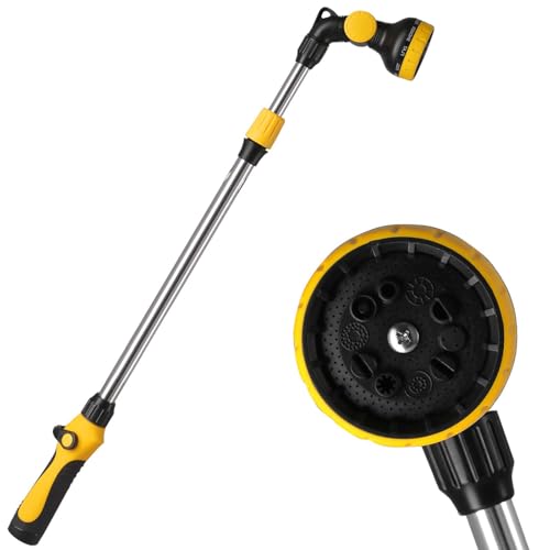 Watering Wand Extended, Telescoping Watering Lance to 26-33 Inch, Made of Aluminum Alloy Tube, Lightweight & Easy to Use in Garden, Farm or Backyard. - size: 26-33inch