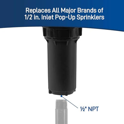 Orbit 80307 2" Professional Hard Top Pressure-Regulating Pop-Up Spray Head Sprinkler with 15' Adjustable Pattern Nozzle - style: 15' Adjustable Hard Top