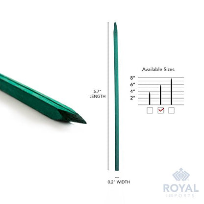 Royal Imports Wood Plant Stake 6" Floral Picks Sign Posting Garden Sticks - size: 6 inch - 100 Pack