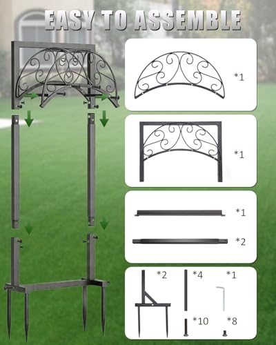 Heavy Duty Garden Hose Holder Freestanding Rustproof, Holds 150FT - color: Hose Holder