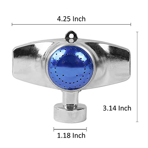 Hourleey 360 Degree Metal Spot Sprinkler, Lawn Sprinklers for Yard, Circle Pattern Sprinkler with Gentle Water Flow for Small Area Yard Lawn Garden Watering, Coverage Up to 30FT (4) - size: 4 Pack