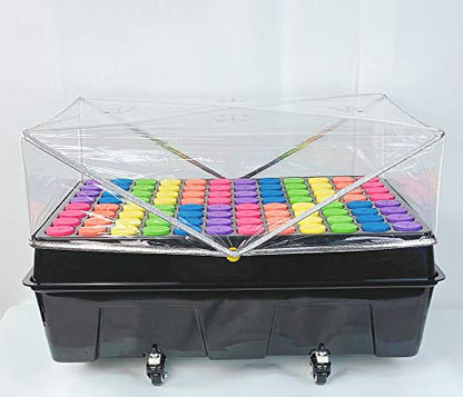 Clone Machine 96 Site, Aeroponic Cloning System Using 2 in Neoprene Insert Collars with Free Cloner Humidity Dome for Plant Cutting Propagation - size: 96 Site