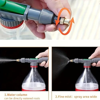 High-Pressure Handheld Garden Sprayer, Adjustable Nozzle Manual Pump Sprayer Portable Watering Tool for Garden Plant Lawn Household Cleaning