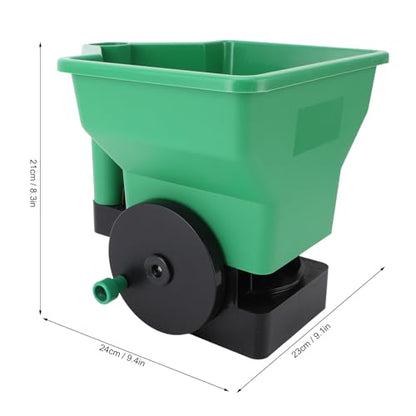 3L Hand Spreader Manual Seed Fertilizer Spreader Small Labor Saving Handheld Portable Lightweight Hand Cranked Lawn Seed Fertilizer Applicator Lawn Garden Small Farms