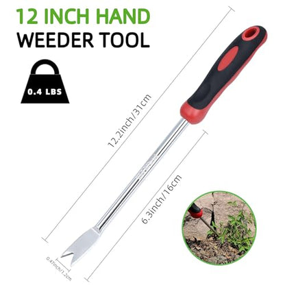 Weed Puller Tool, Dandelion Weeder Puller Tool with Soft Handle