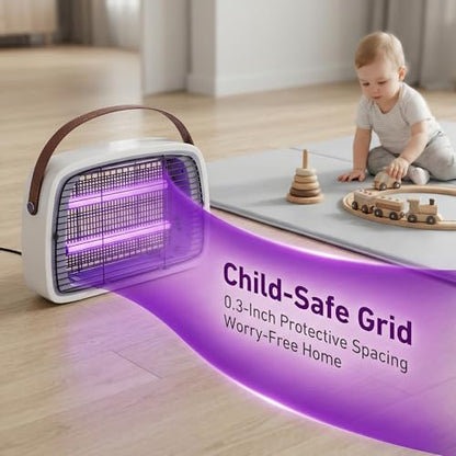 LED Bug Zapper, 12 LED Tube Up to 6 Years, Electric Mosquito Zapper, 11V-240V Fly Trap Widely Applicable.