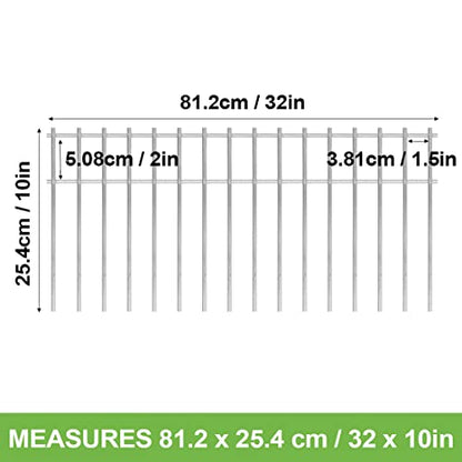 Stainless Animal Barrier Garden No Dig Fence10Pack, 32x10in - size: 32x10 IN