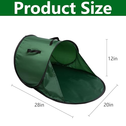2Pcs Foldable Pop Up Leaf Collector, Miniature Leaves Pickup and Loader Bag - color: 2Pc-28'' x 20''