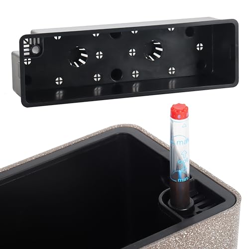 Elongated Self Watering Planter Pots 2-Pack Window Box 5.5 x 16 inch Indoor Home Garden Modern Decorative Pot for All House Plants Flowers Herbs (Coffee,2) - color: Coffee(16''x 5.5'')