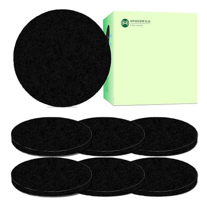 6.7 Inch Round Activated Carbon Compost Bin Filters - size: 6.7''x6.7''x0.4''