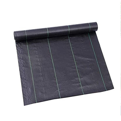 Garden Weed Barrier Landscape Fabric - 6FTx150FT Heavy Duty Weed Cloth Gardening Mat Polypropylene Woven Ground Cover Block for Flower Bed Driveway Landscaping Gardening Outdoor Projects - size: 6FTx150FT