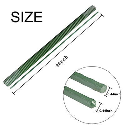 Garden Stakes, 36 Inch 3Ft Steel Plant Tomato Stakes, 25 Pack - size: 36 inch