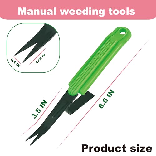 SUMIO Manual weeders,Garden Weeder, Easily removes Weeds and Digs Deeper Roots (Green)
